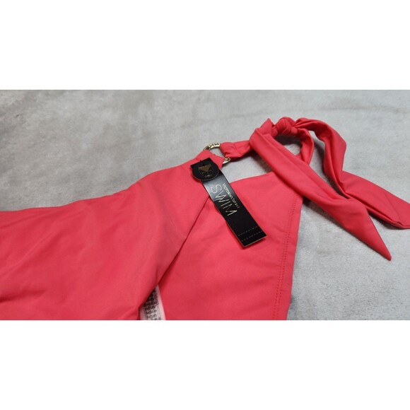 VICTORIA'S SECRET SWIM XL Pink Island Essential Side-Sash Cheeky Bikini Bottom - Picture 2 of 5